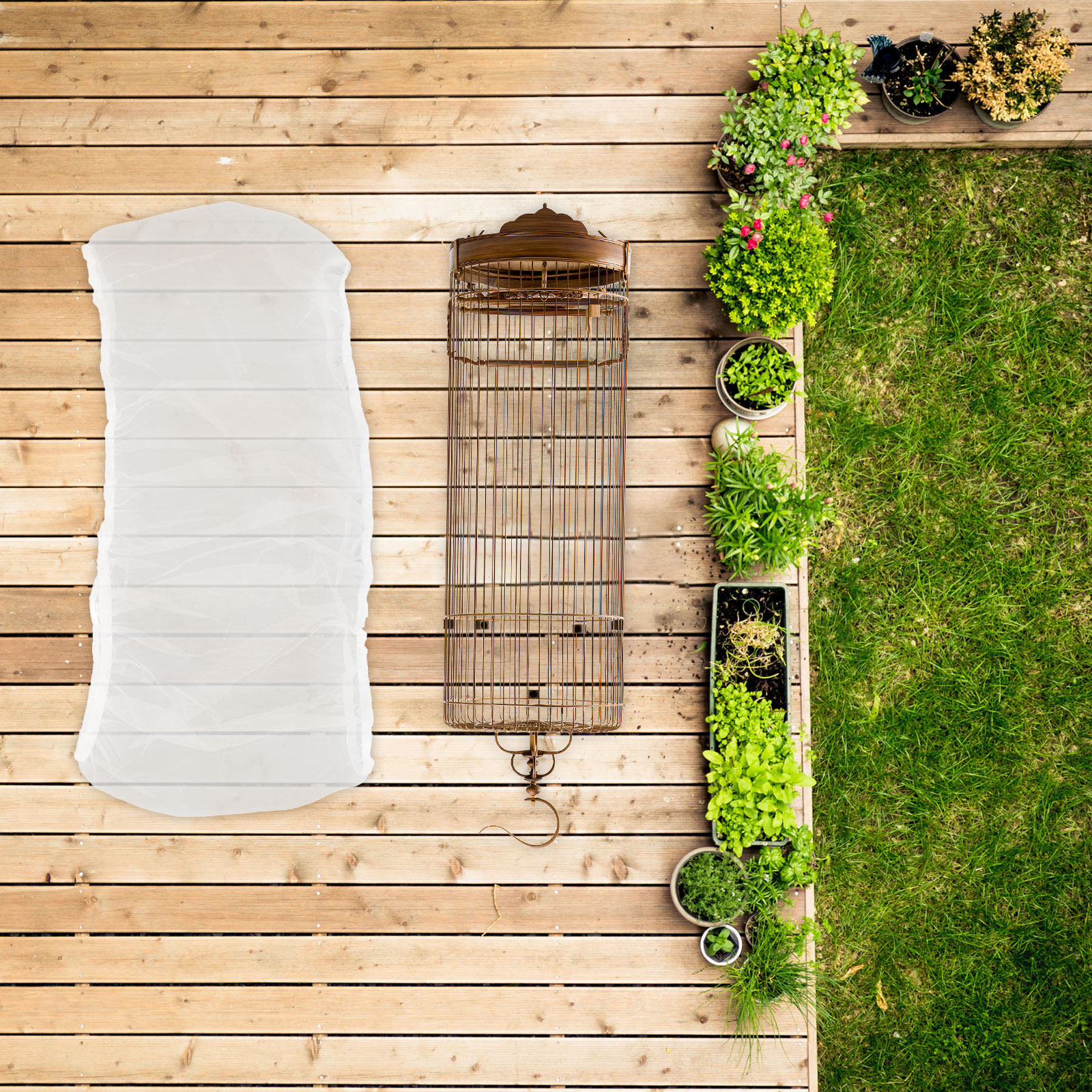 Food Storage Net - Bird Cage Cover Mesh Netting Food