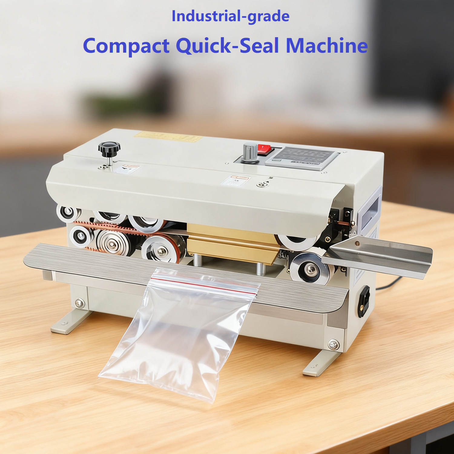 Food Storage Bag - Automatic Continuous Band Sealer Machine 700W