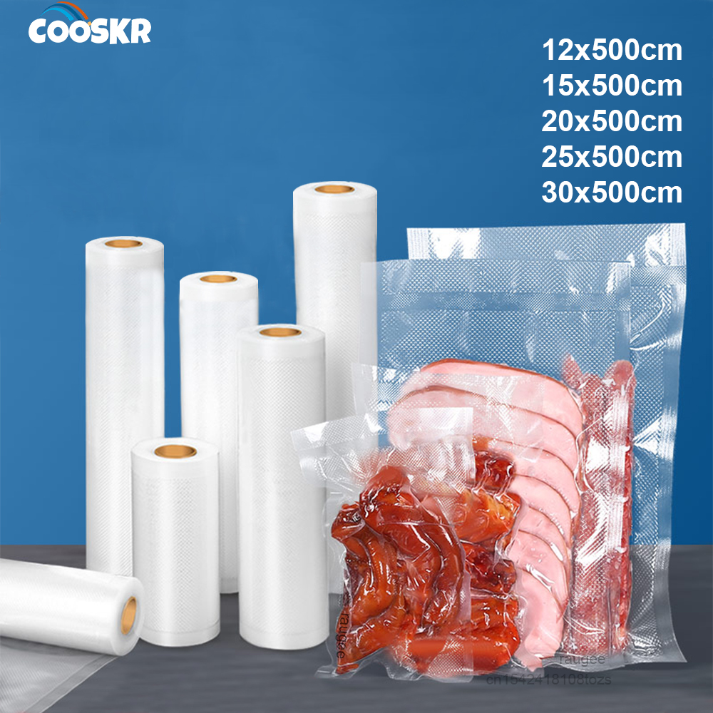 Food Storage For Long Term - Vacuum Bags 5 Sizes Food Storage
