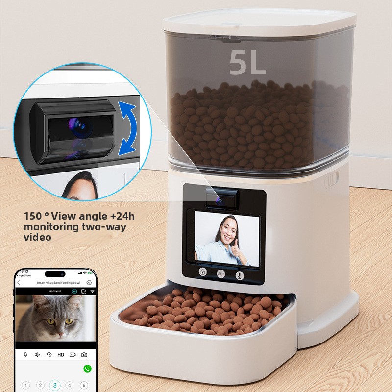 Food Storage Definition - Pet automatic feeder 5L cat and