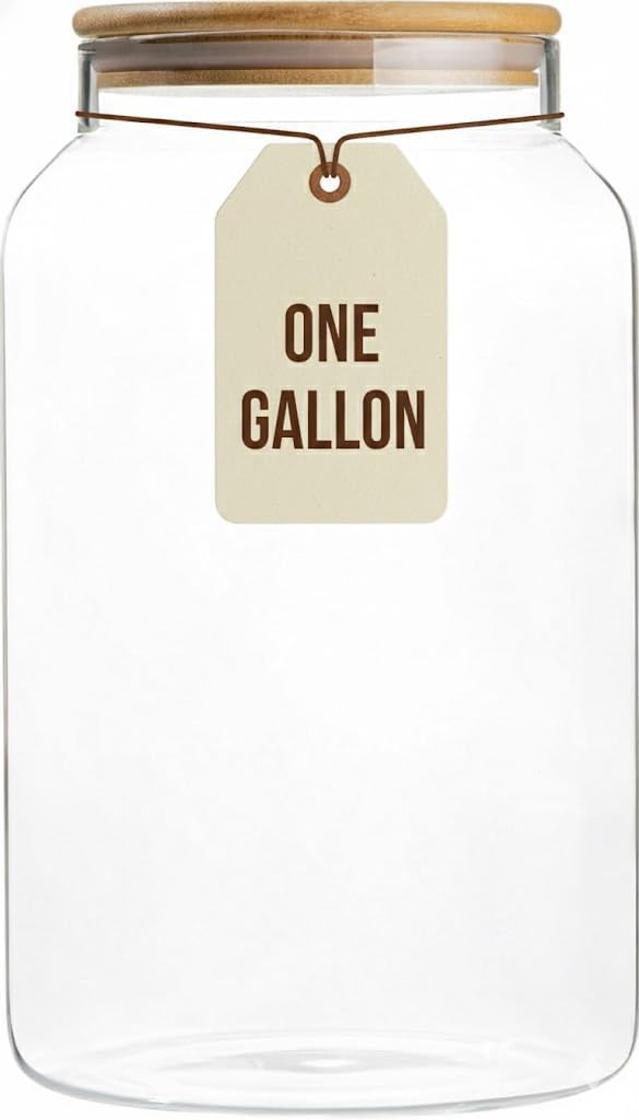Food Storage With Glass Lids - 1 Gallon Glass Large Jar with