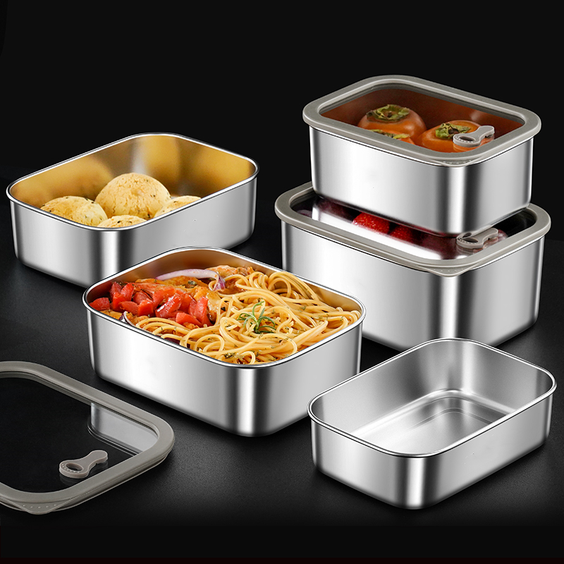 Food Storage Kits - 99.9% Anti-bacterial Crisper LFGB Certificated 316L