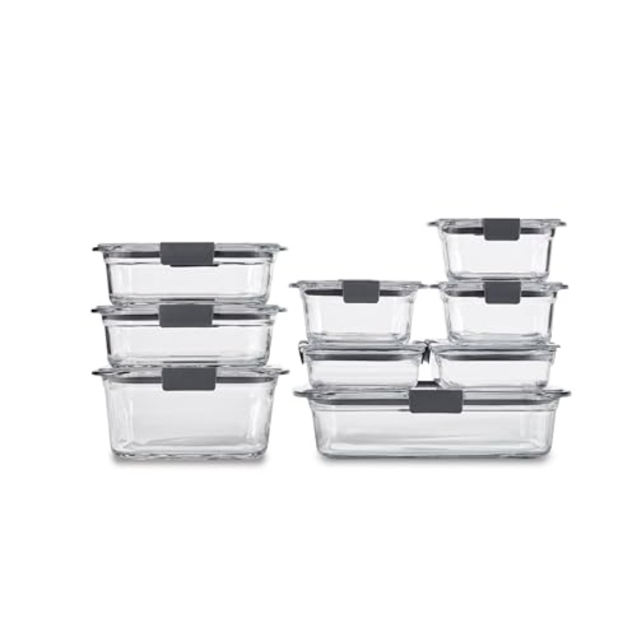 Set Food Storage - Brilliance Glass Food Storage Containers Assorted