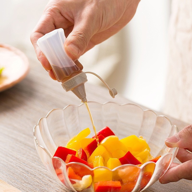 Food Storage Dispenser - Squeeze Salad Sauce Bottle Set Food-Grade