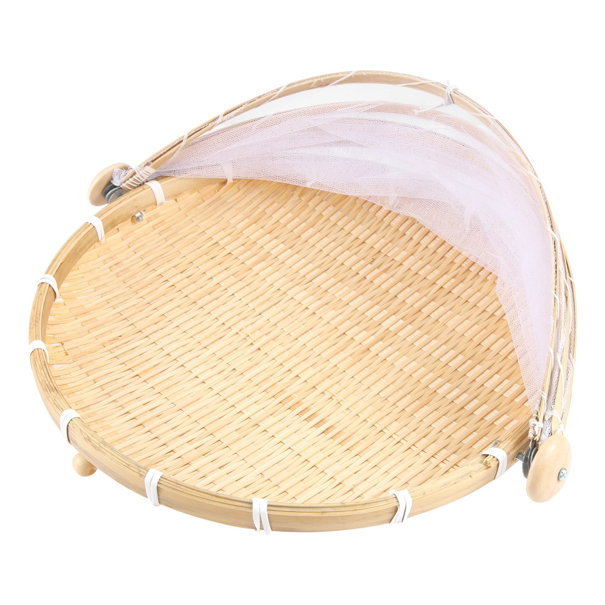 Food Storage Net - Hand-Woven Food Tent Basket Tray Fruit