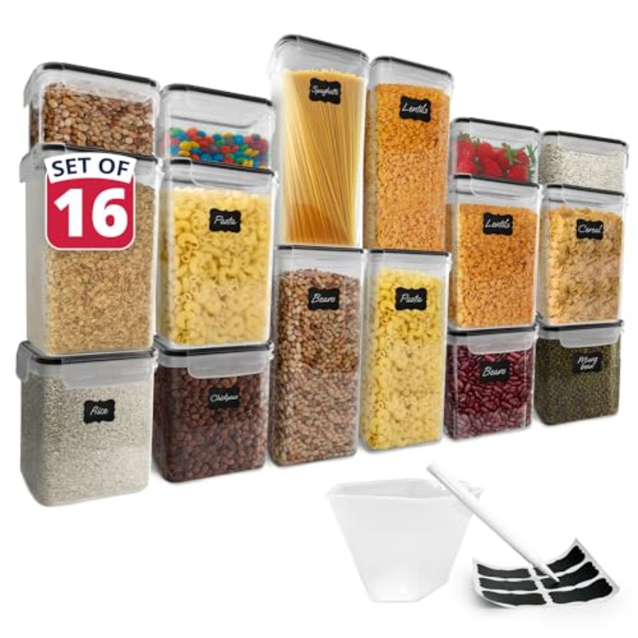 Food Storage Pantry - Airtight Food Storage Containers with Lids