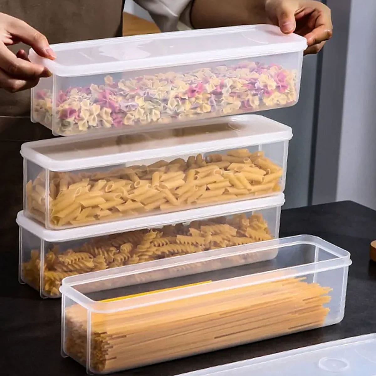 Food Storage Oven Safe - 1 Plastic Transparent Storage Box, Refrigerator