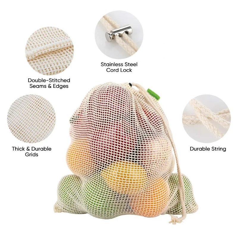 Biodegradable fruit mesh bag   - огляд і ціна Food Storage Net