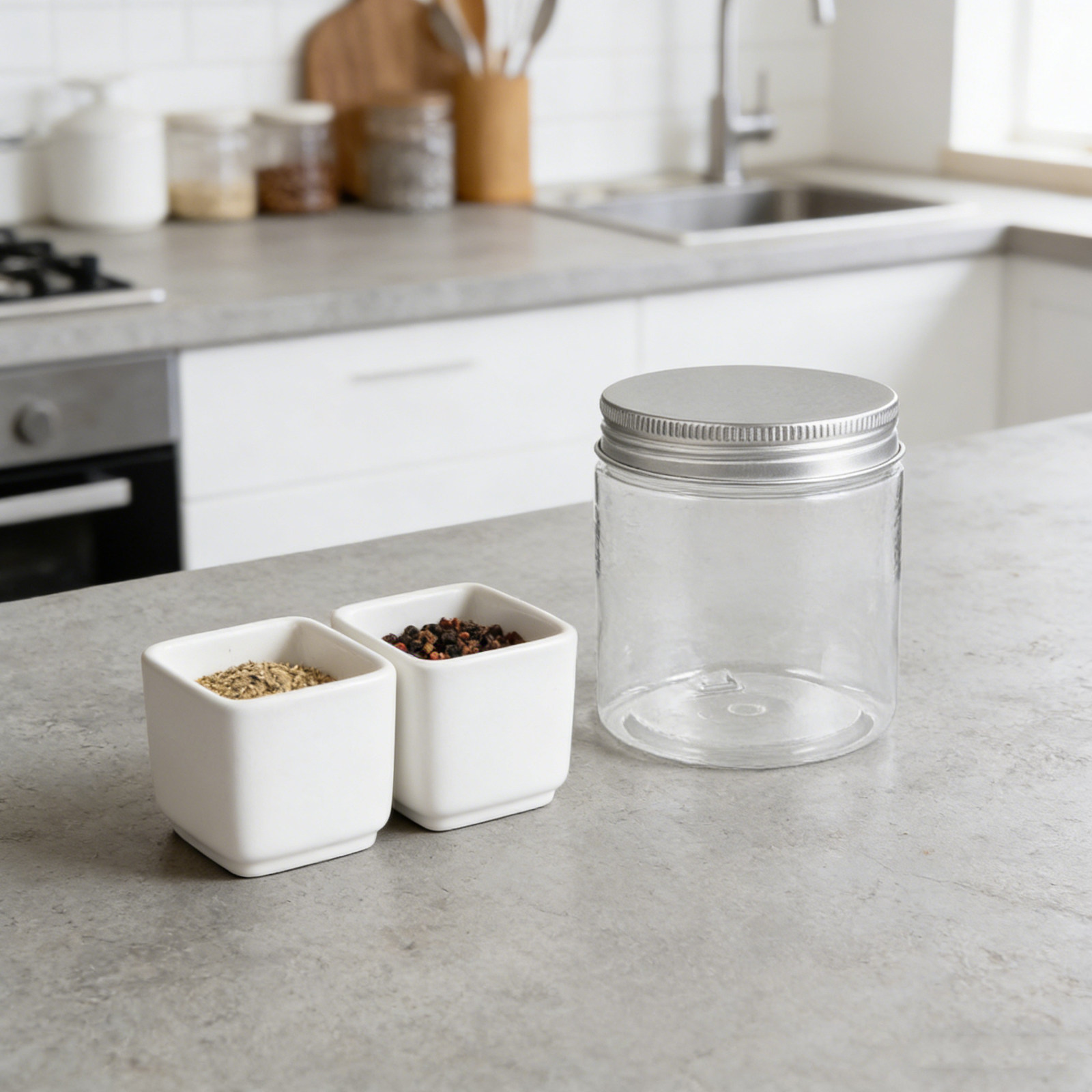 12Pcs Transparent Mini Canning - огляд і ціна Food Storage Aluminum Containers