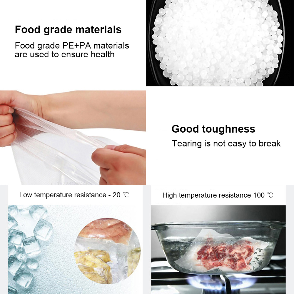 100PCS Vacuum Packaging Bags F - огляд і ціна Food Storage Bag