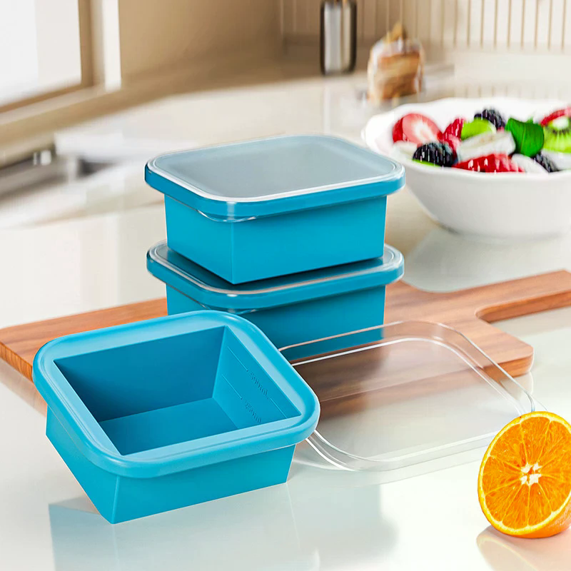 Silicone Freezing Tray With Pl - огляд і ціна Food Storage Freezer Containers