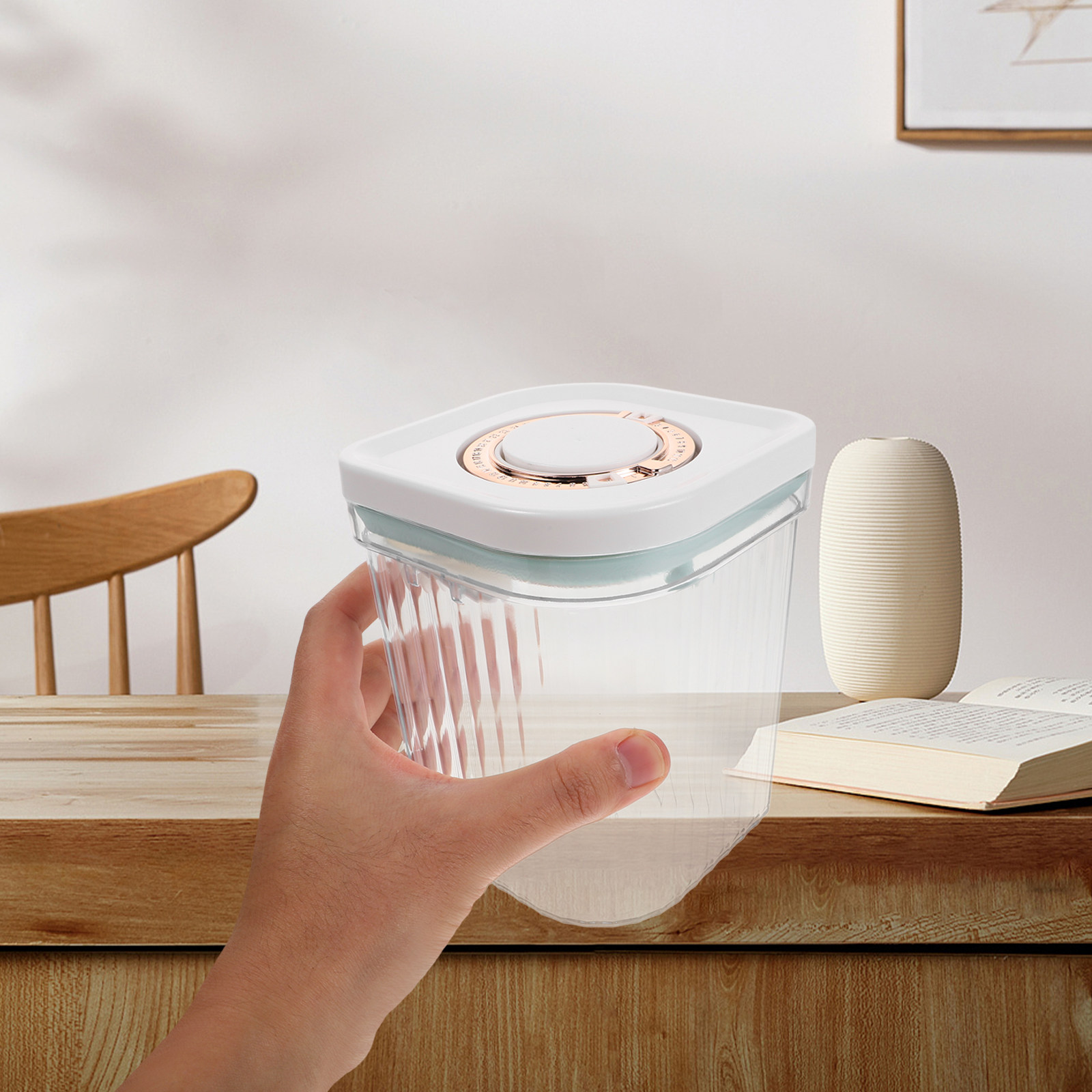 Large Capacity Square Press Pl - огляд і ціна Food Storage Dispenser
