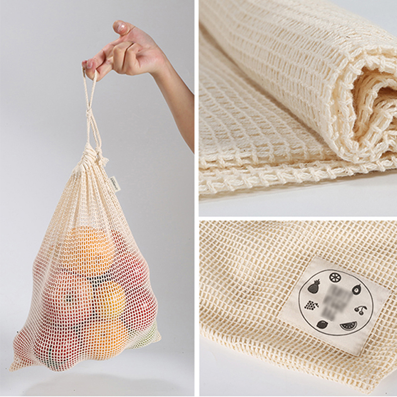 6/10 Packs Organic Cotton Reus - огляд і ціна Food Storage Net