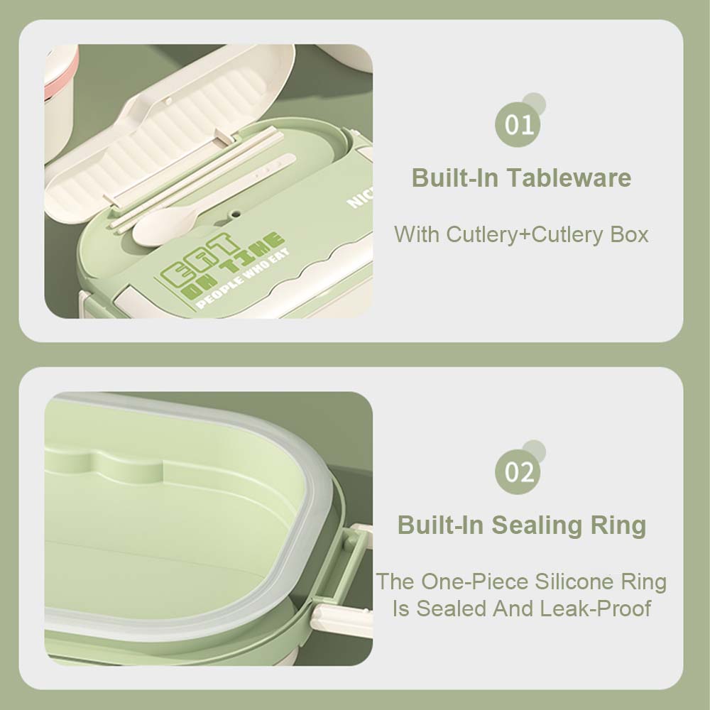 304 stainless steel lunch box  - огляд і ціна Food Storage With Compartments
