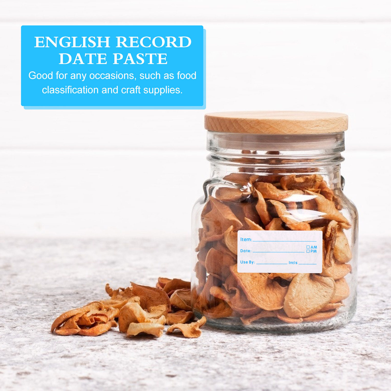 500Pcs Food Classified Writabl - огляд і ціна Food Storage Jar Labels