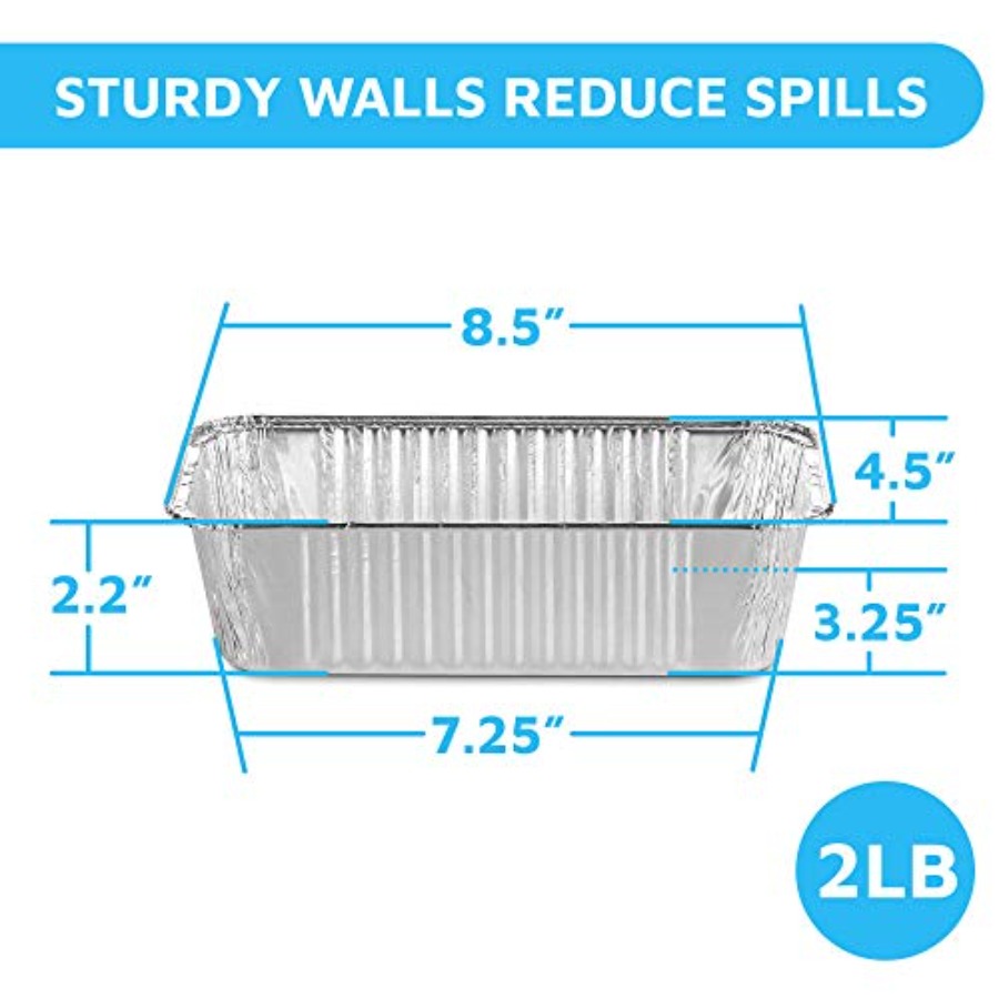 Aluminum Disposable Loaf Pans  - огляд і ціна Food Storage Aluminum Containers