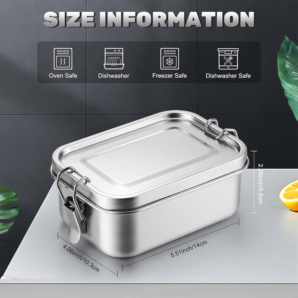 4Pcs Stainless Steel Bento Box - огляд і ціна Food Storage Kits