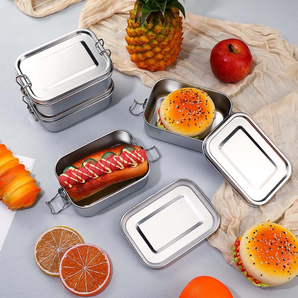 4Pcs Stainless Steel Bento Box - огляд і ціна Food Storage Kits