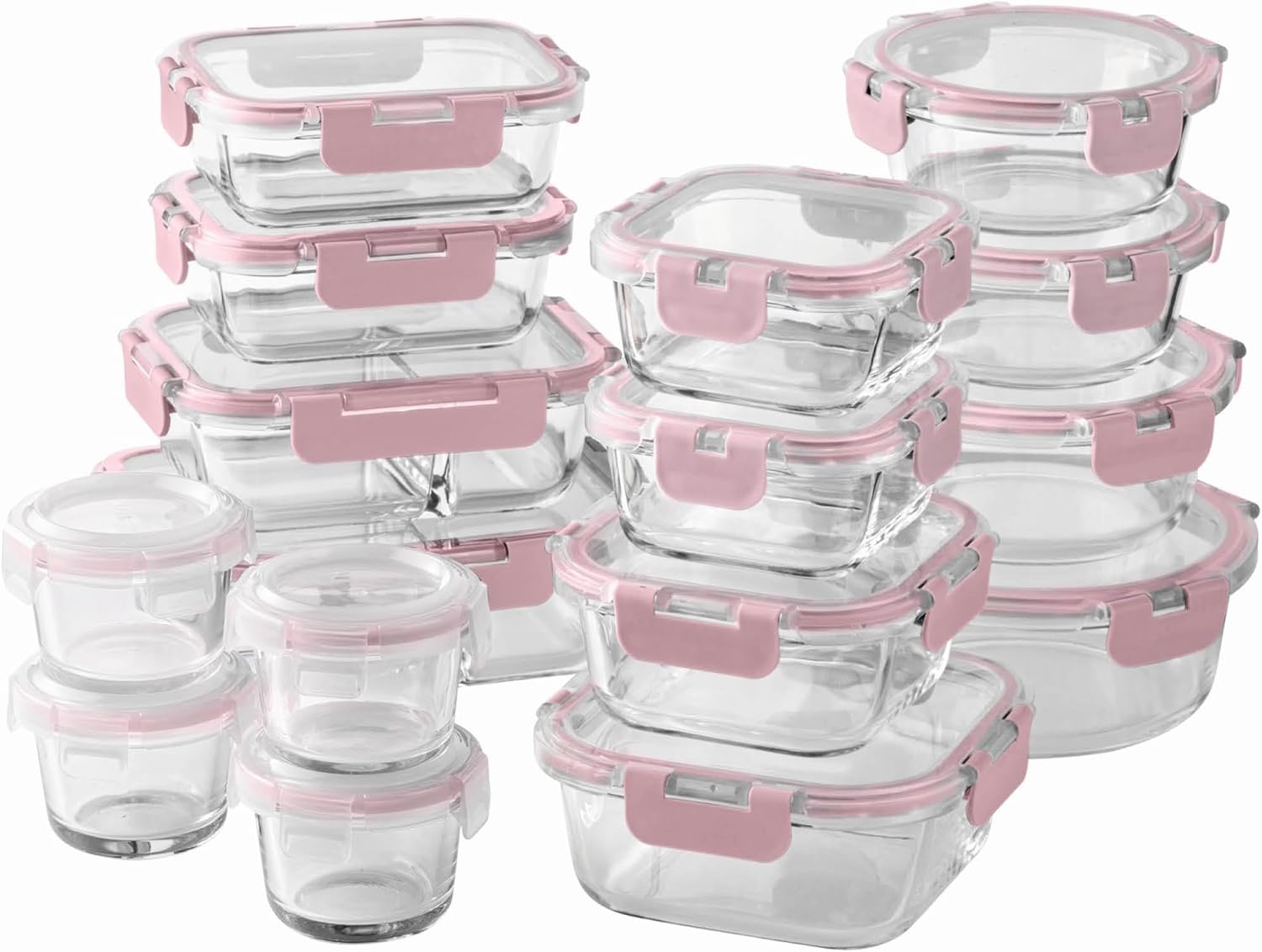 32-Pc Borosilicate Glass Food  - огляд і ціна Food Storage With Dividers