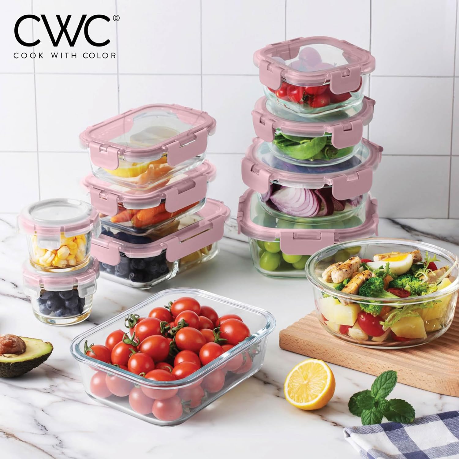 32-Pc Borosilicate Glass Food  - огляд і ціна Food Storage With Dividers