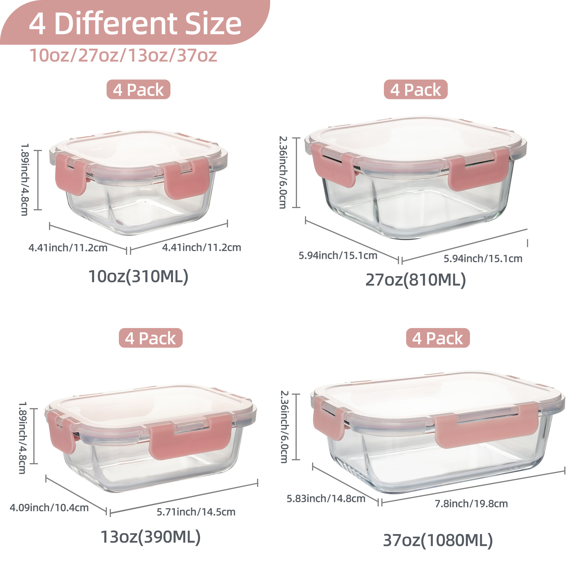 16-Piece Glass Food Storage Co - огляд і ціна Food Storage Oven Safe
