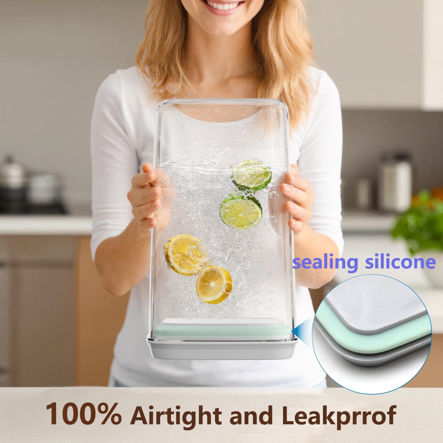 4 Pcs Large Pop Airtight Food  - огляд і ціна Set Food Storage
