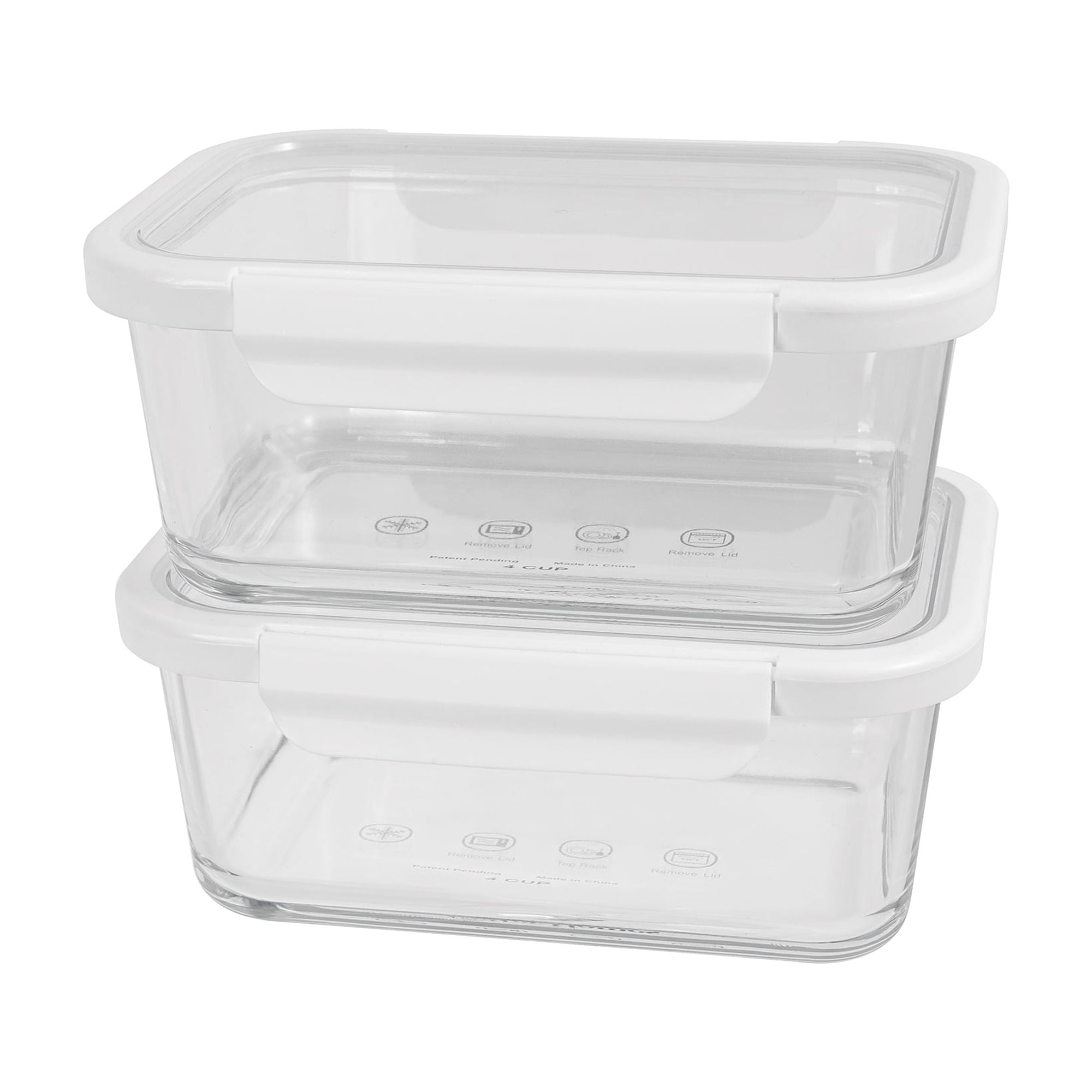 4Cup Rectangle Glass Food Stor - огляд і ціна Food Storage Pantry