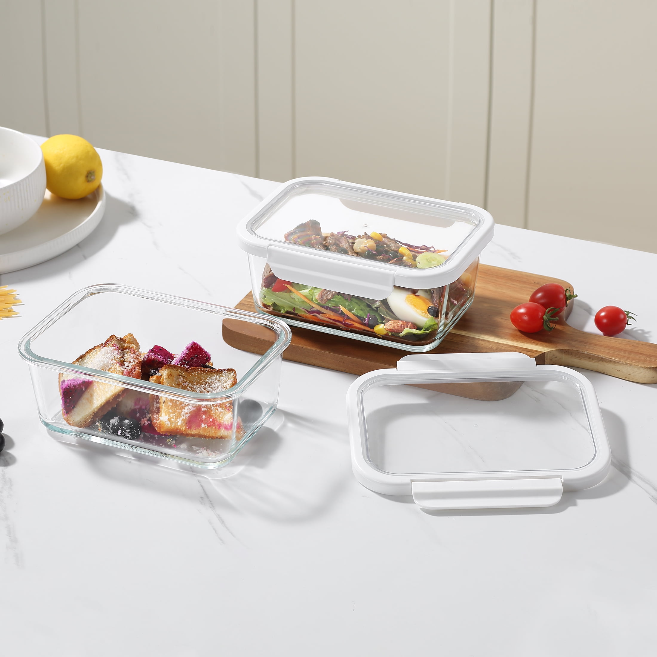 4Cup Rectangle Glass Food Stor - огляд і ціна Food Storage Pantry