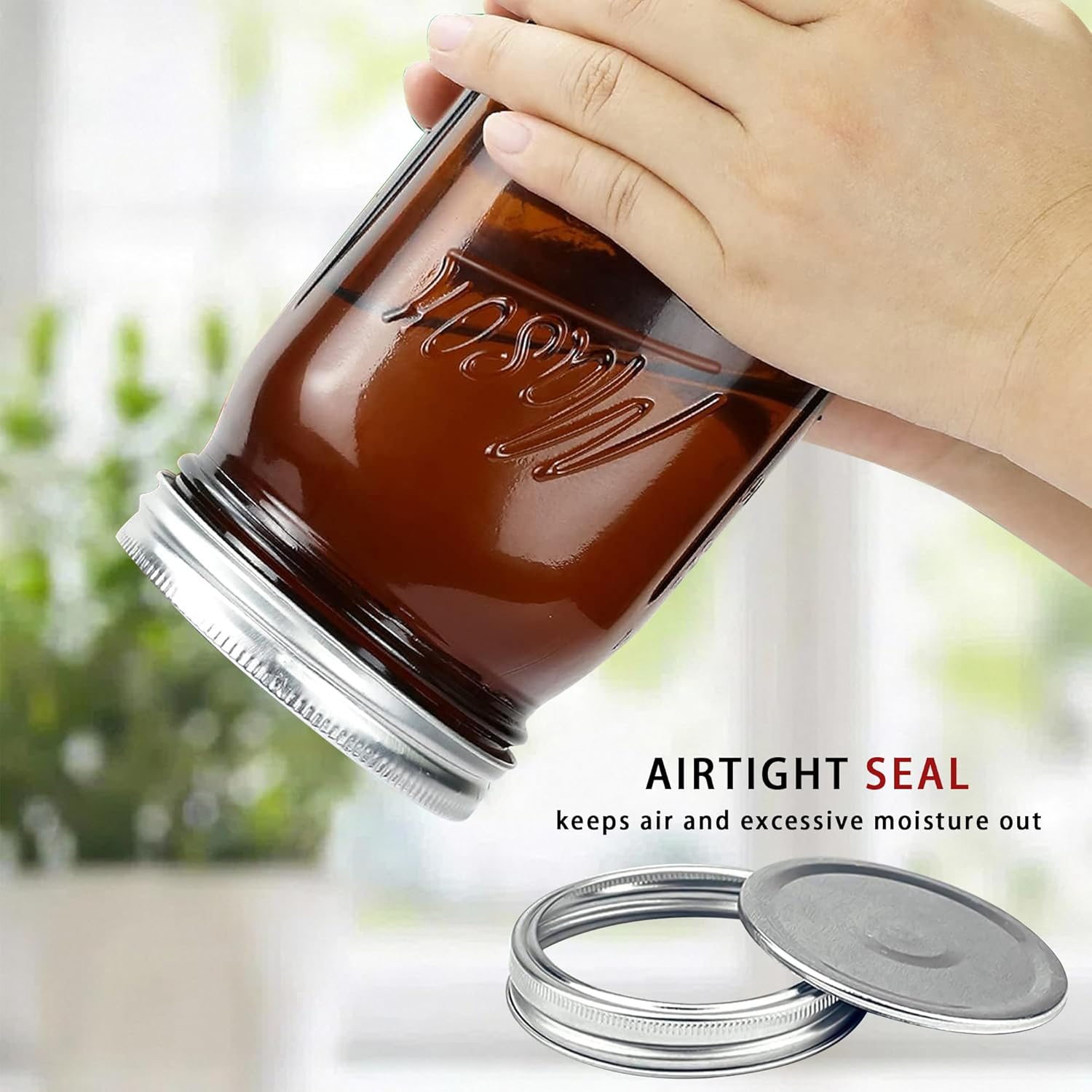Amber Wide Mouth    Jars 32 oz - огляд і ціна Food Storage With Glass Lids