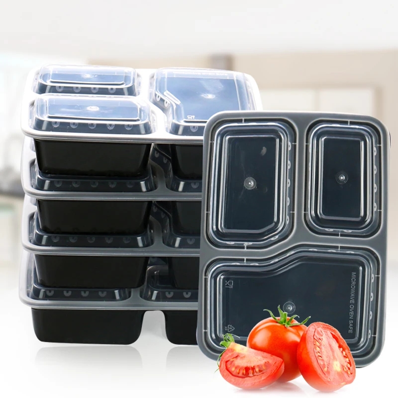 7 Pack 3 Compartment Meal Prep - огляд і ціна Food Storage Oven Safe
