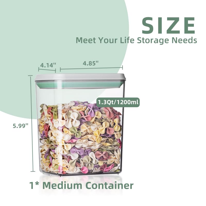 Ankou 3Pcs 1.2L Pop Airtight F - огляд і ціна Food Storage Airtight