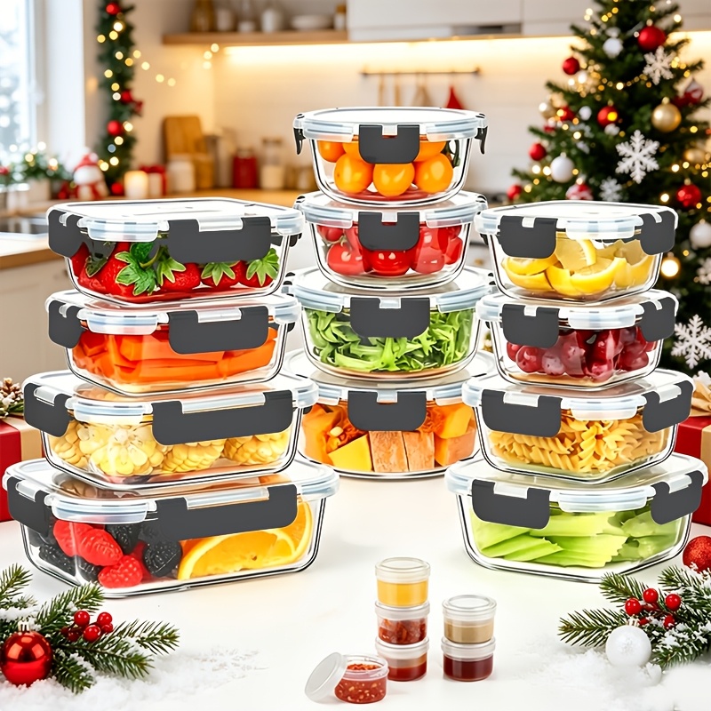 17pcs Glass Food Storage Conta - огляд і ціна Food Storage Oven Safe