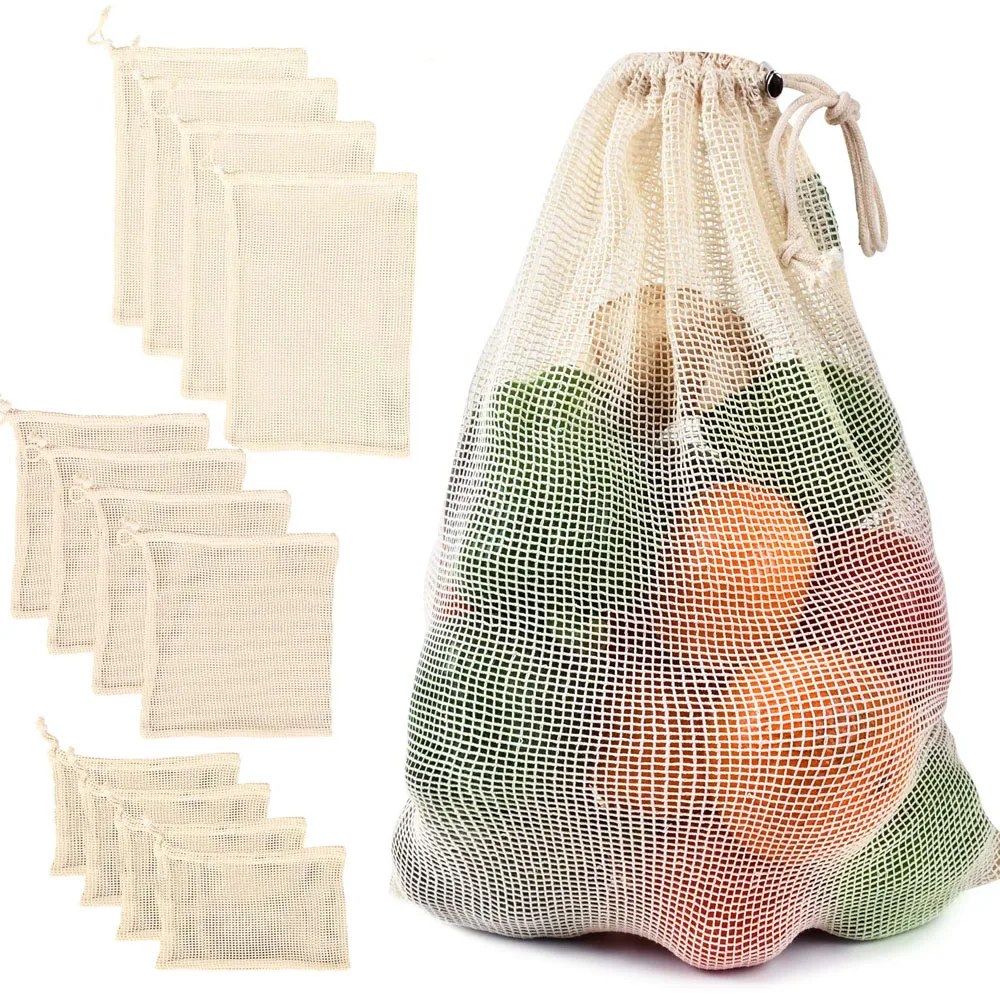 Cotton Mesh Vegetable Bags Pro - огляд і ціна Food Storage Net