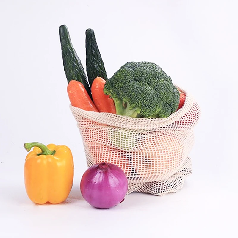 Cotton Mesh Vegetable Bags Pro - огляд і ціна Food Storage Net