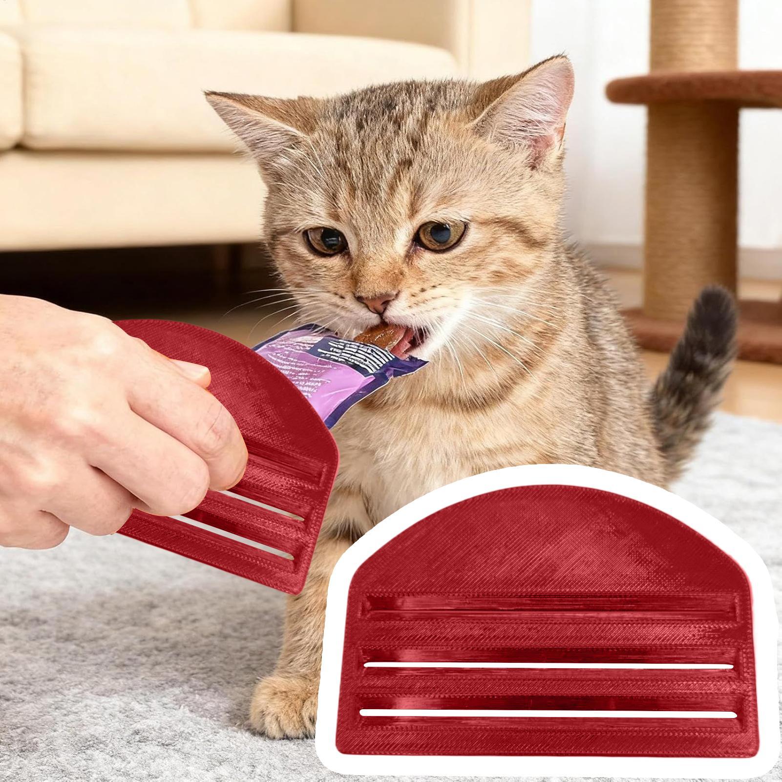 Portable Cat Food Pouch Squeez - огляд і ціна Food Storage Dispenser