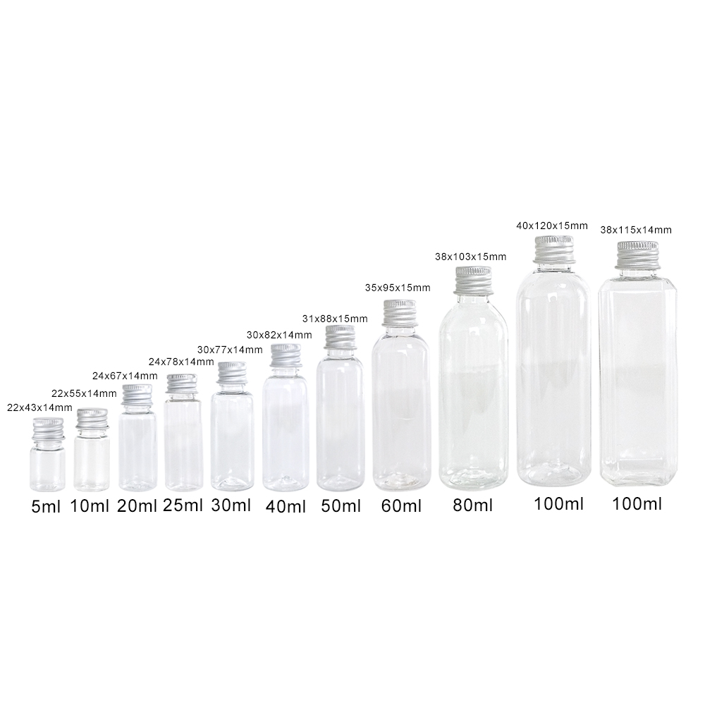 100Pcs Plastic Bottle With Alu - огляд і ціна Food Storage Aluminum Containers