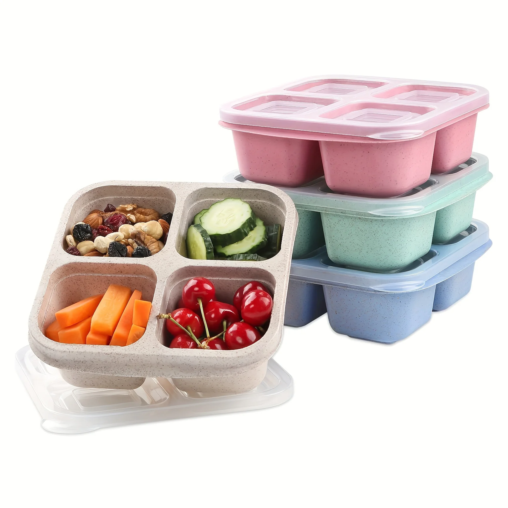 Snack Box with Four Transparen - огляд і ціна Food Storage Kits