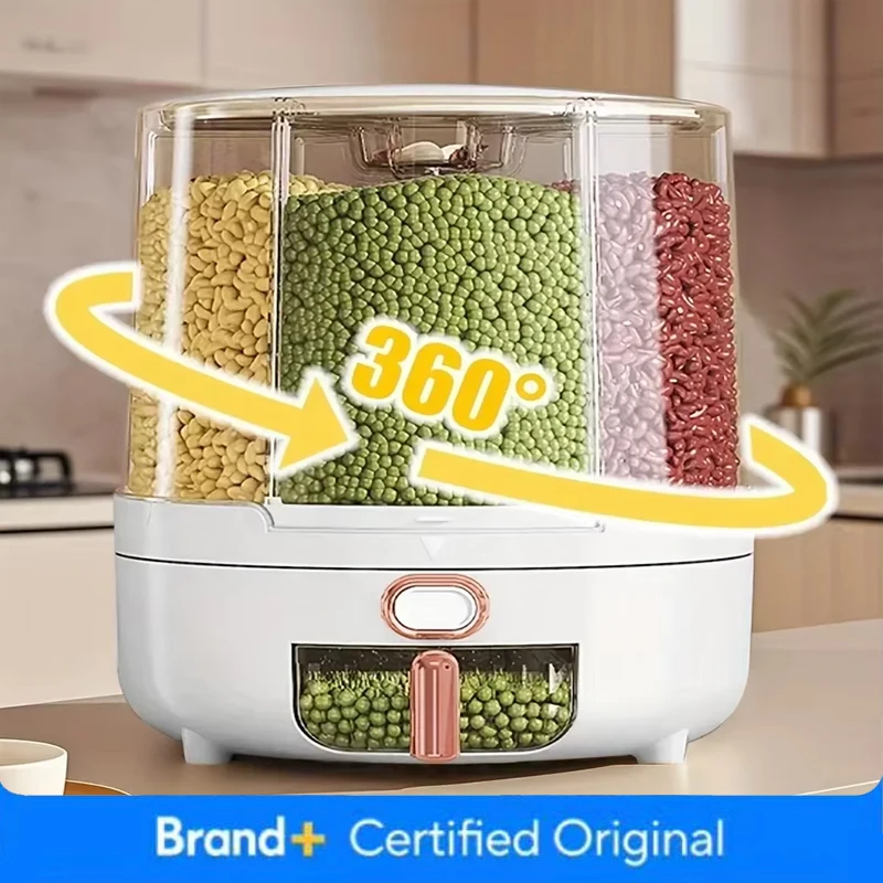 6-Compartment 360° Rotating Ai - огляд і ціна Food Storage With Compartments