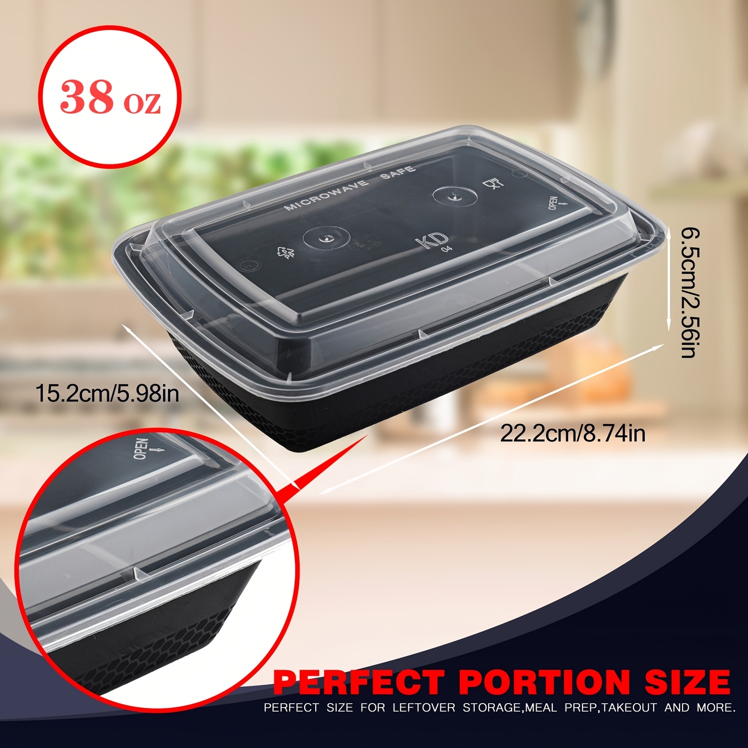 usBlack 100pcs (50 Containers  - огляд і ціна Food Storage Is