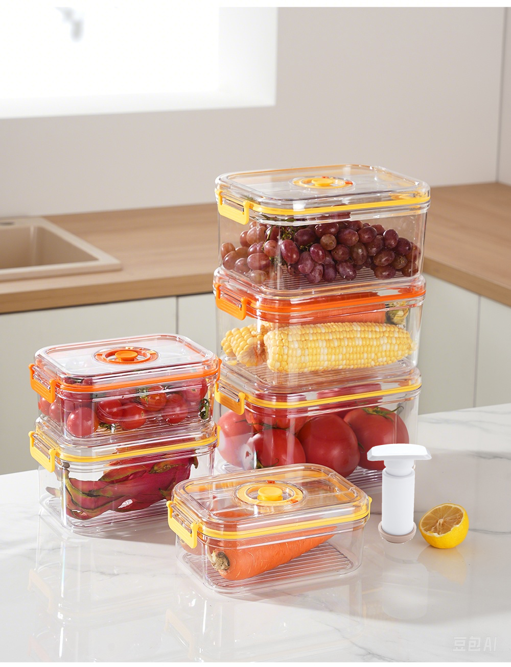 Vacuum Fresh-keeping Box Refri - огляд і ціна Food Storage With Dividers