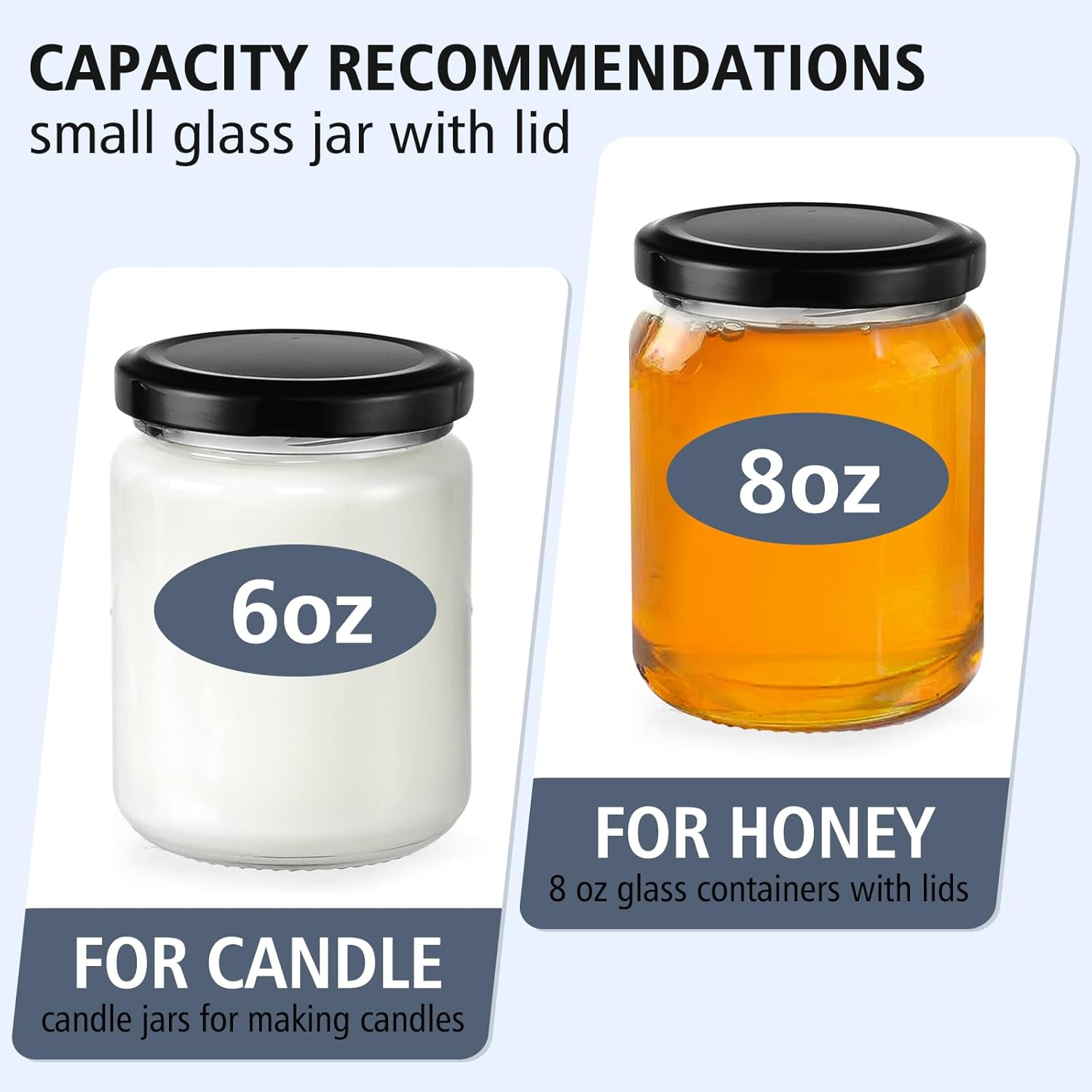 8 oz Small Glass Jars with Air - огляд і ціна Food Storage With Glass Lids