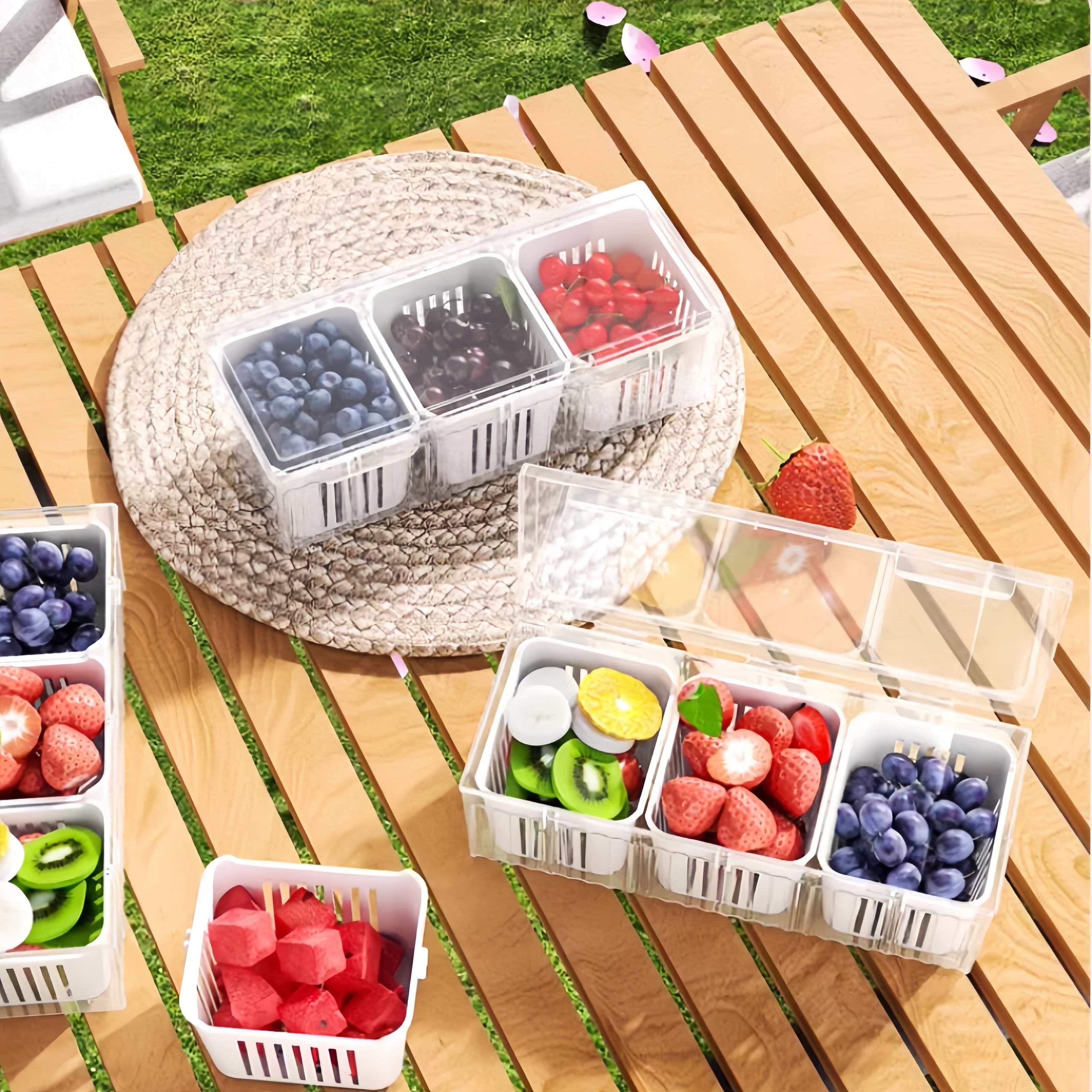 1 set of kitchen refrigerator  - огляд і ціна Food Storage With Compartments