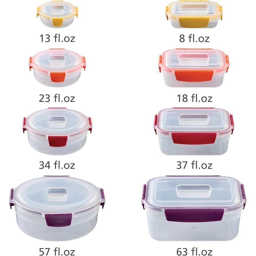 16-piece Plastic BPA Free Food - огляд і ціна Set Food Storage
