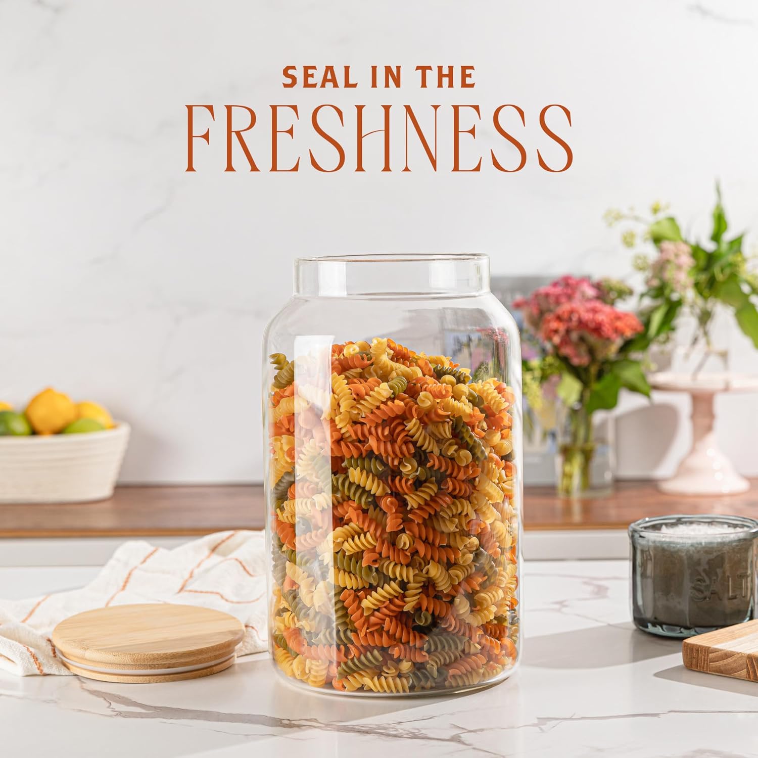1 Gallon Glass Large Jar with  - огляд і ціна Food Storage With Glass Lids