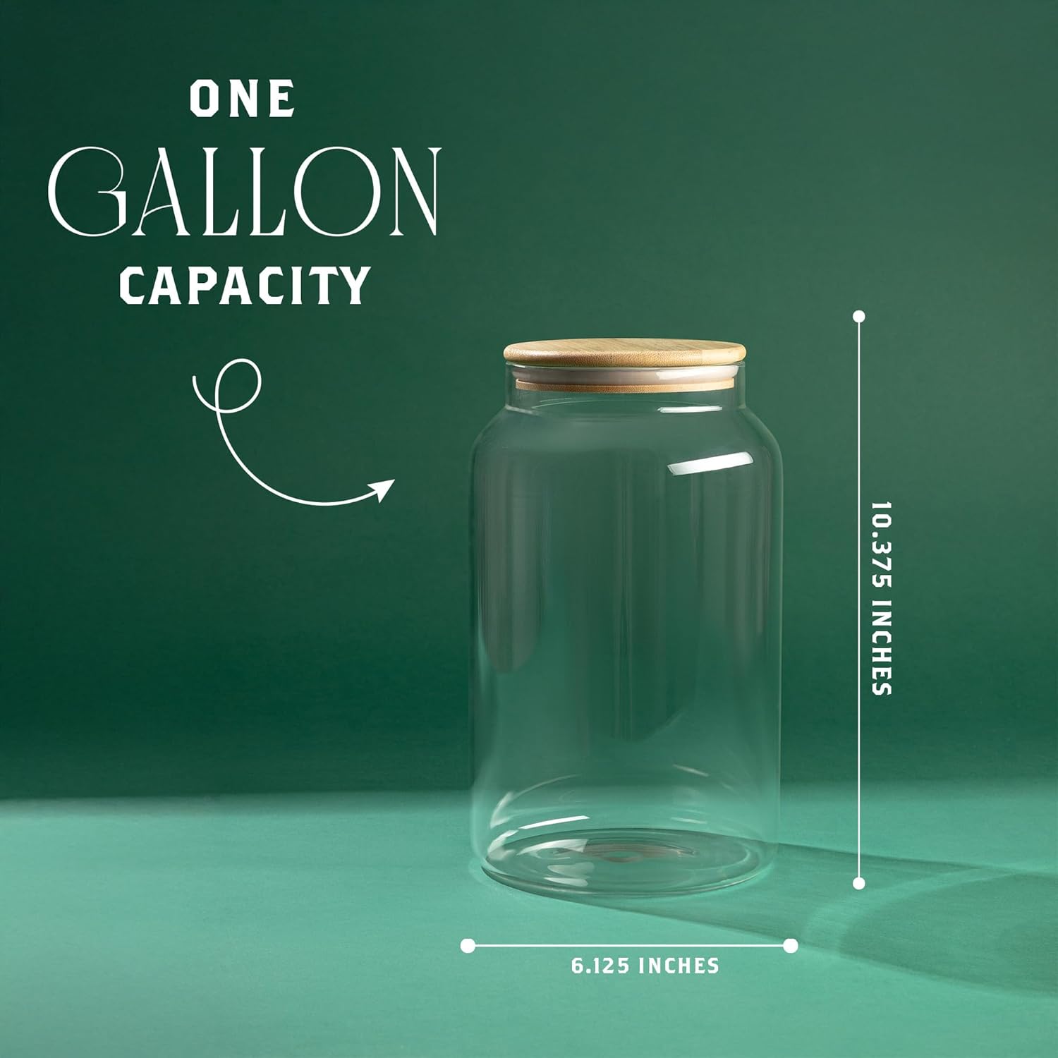 1 Gallon Glass Large Jar with  - огляд і ціна Food Storage With Glass Lids