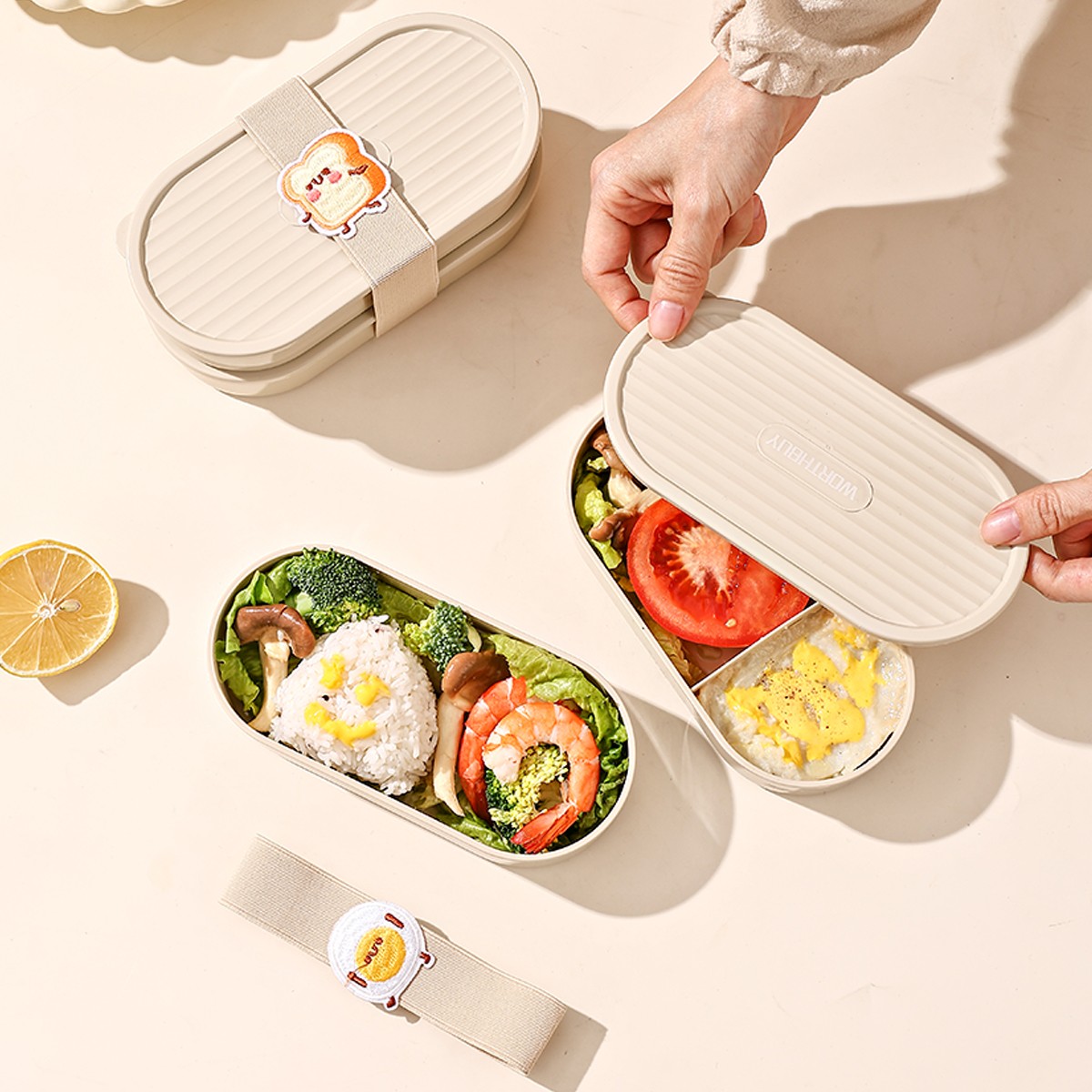 Oval Plastic Lunch Box Kids St - огляд і ціна Food Storage Oven Safe