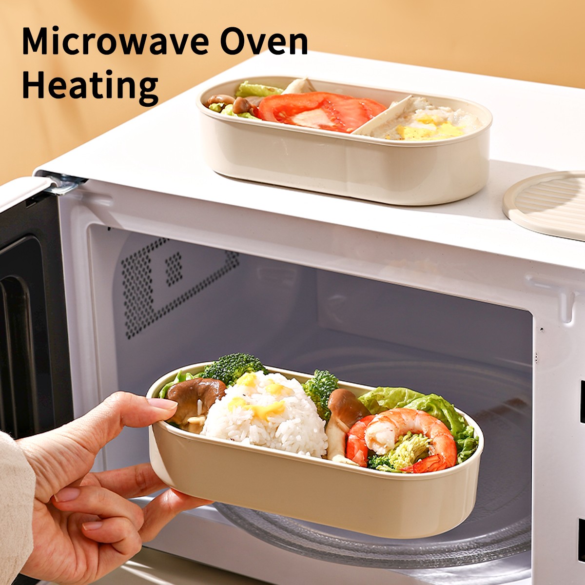 Oval Plastic Lunch Box Kids St - огляд і ціна Food Storage Oven Safe