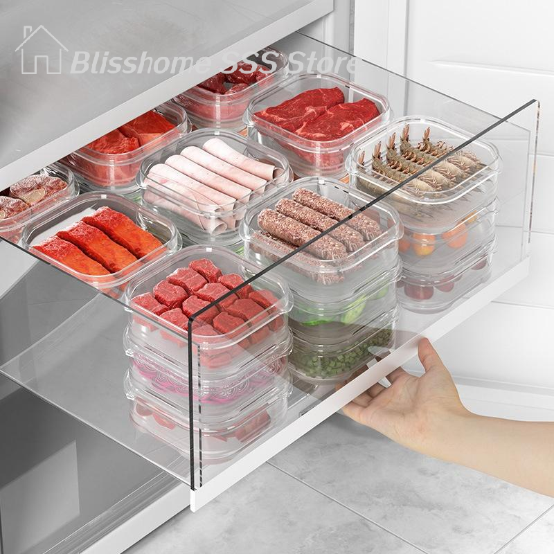 【S】5/10PCS Freeze Meat Preserv - огляд і ціна Food Storage Freezer Containers