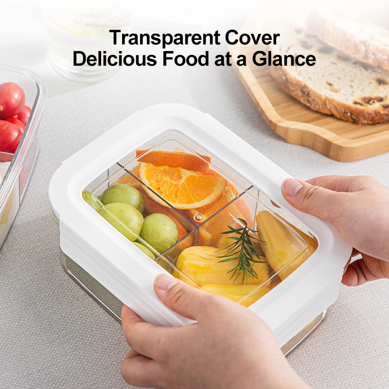 Salad Lunch Box Portable Visib - огляд і ціна Food Storage With Compartments