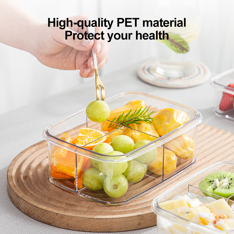 Salad Lunch Box Portable Visib - огляд і ціна Food Storage With Compartments